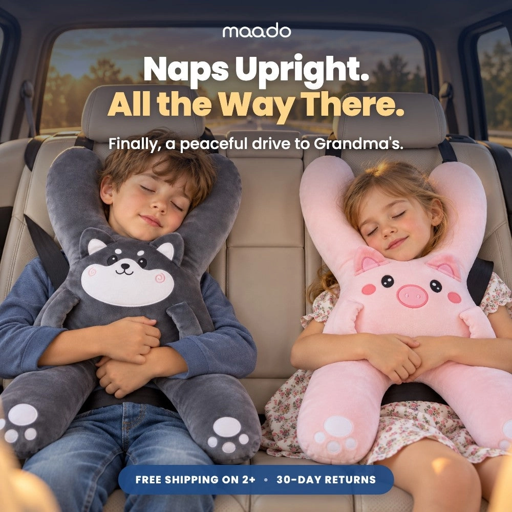 Maado Road Trip Pillow for Kids